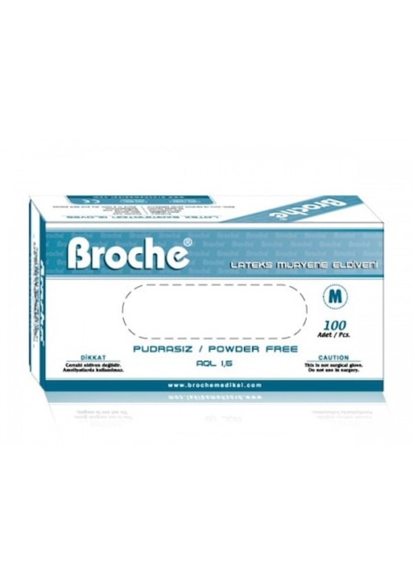BROCHE LATEKS PUDRASIZ MUAYENE ELDİVENİ  ( M)